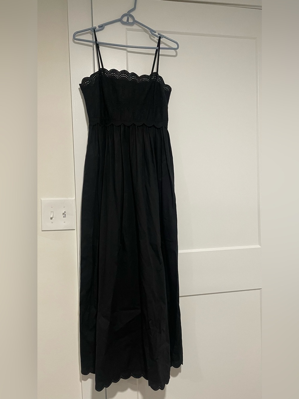 Lucky Brand Black Eyelet Maxi Dress